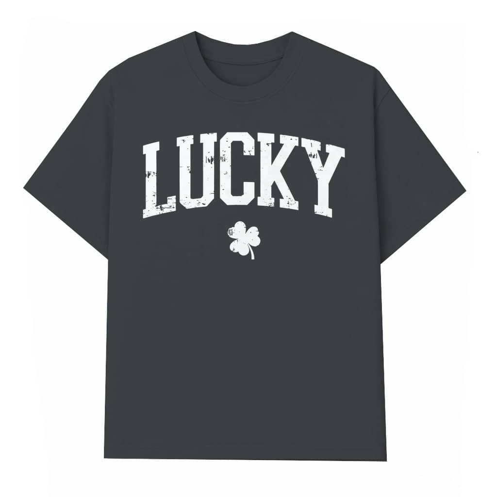 Lucky Shamrock T-shirt – St. Patrick's Day Gift for Him Her Vintage Distressed