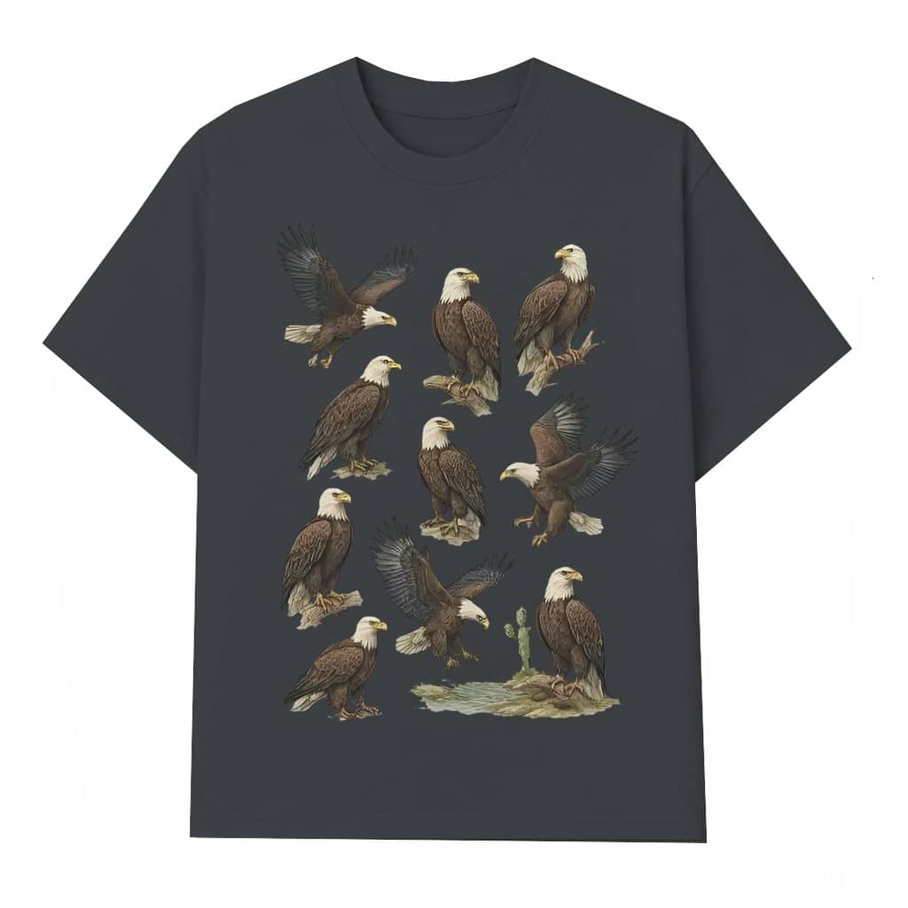 Patriotic Bald Eagle Freedom T-shirt – 4th of July Gift for Him Vintage