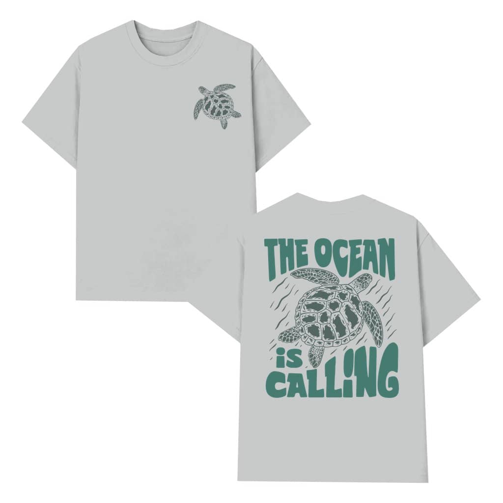 Ocean Is Calling Vintage Turtle T-shirt – Gift for Beach Lovers Coastal