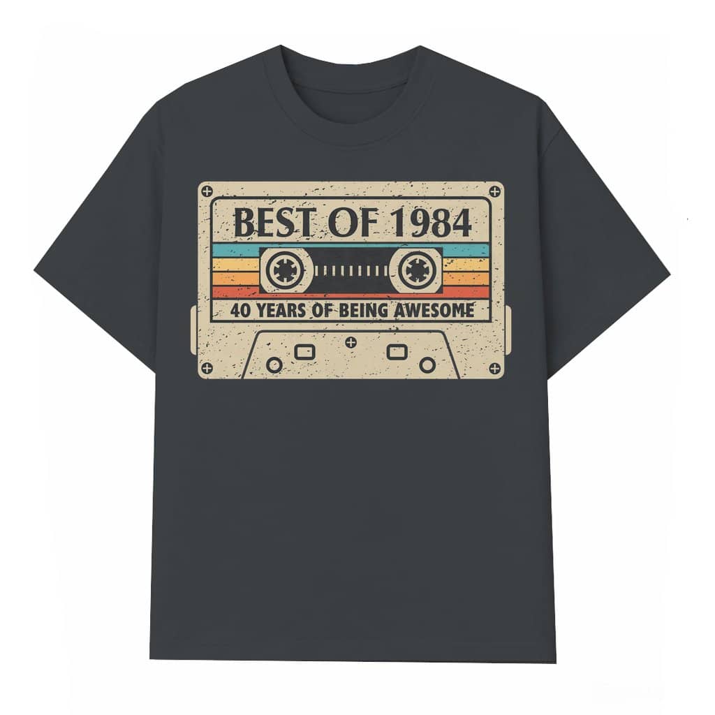 Vintage 1984 T-shirt – 40th Birthday Gift for Him and Her