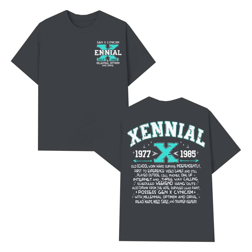 Funny Retro Xennial T-shirt – Birthday Gift for Men Women 1977-1985 Generation