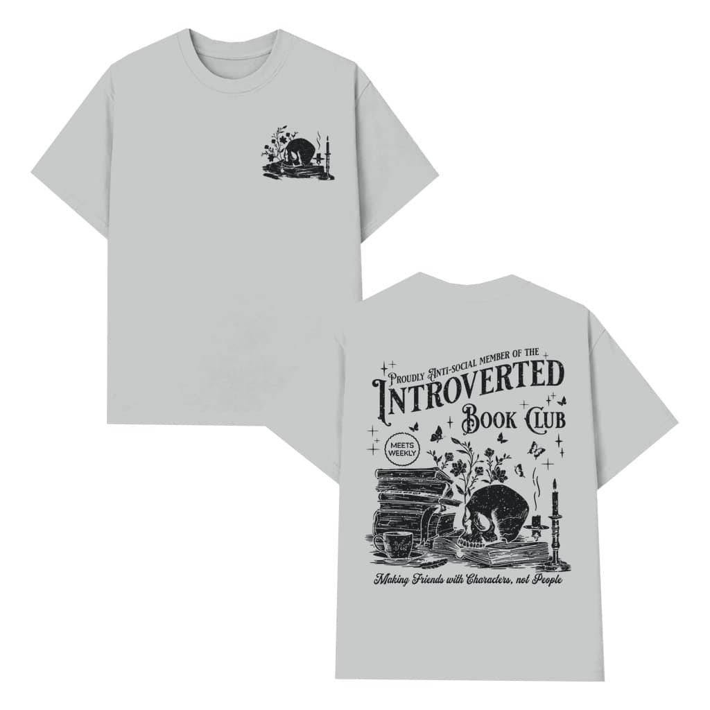 Skull T-shirt – Gift for Women Vintage Letter Print 2 Sided Print