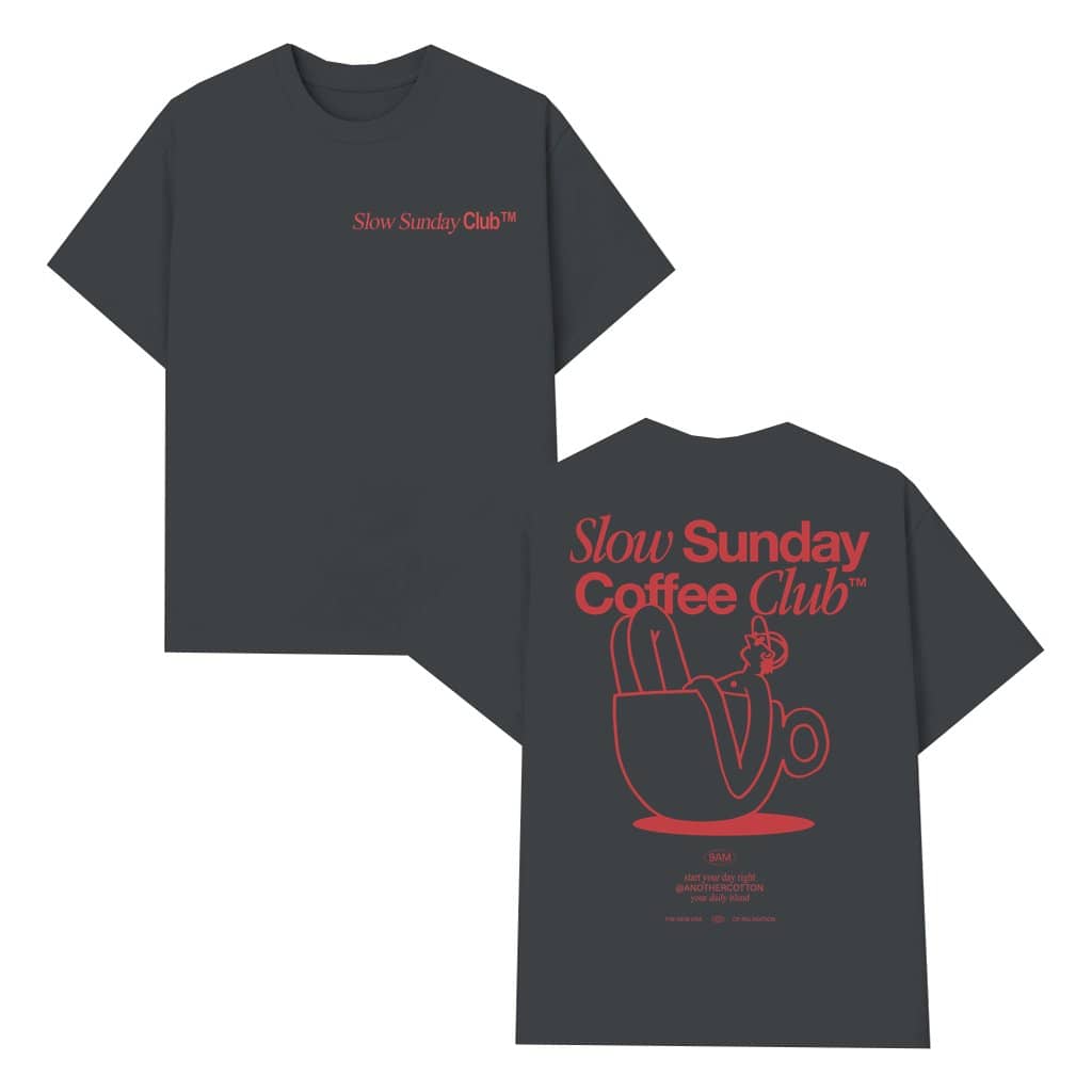 Vintage Slow Sunday Coffee Club T-shirt – Birthday Gift for Coffee Lover