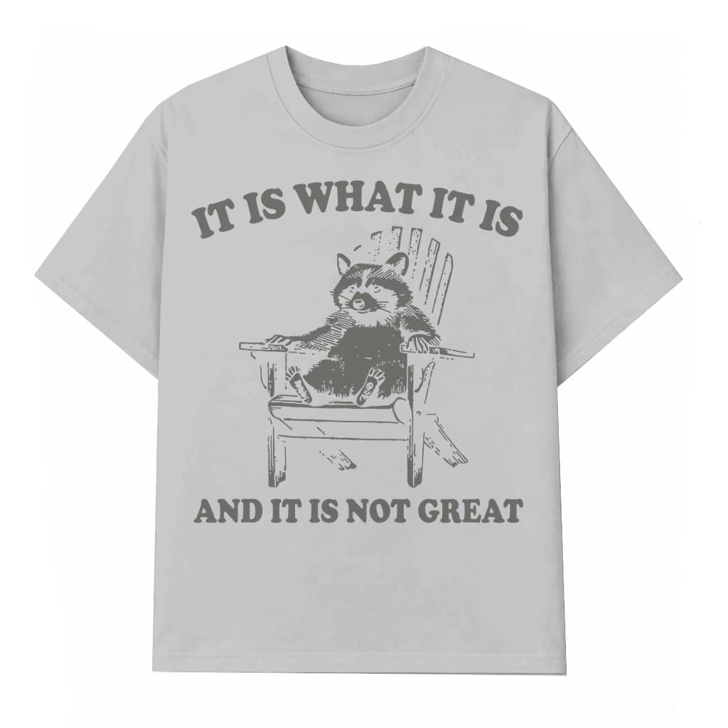 Funny Raccoon T-shirt – Funny Meme Gift for Men Women Vintage 90s Trashcore