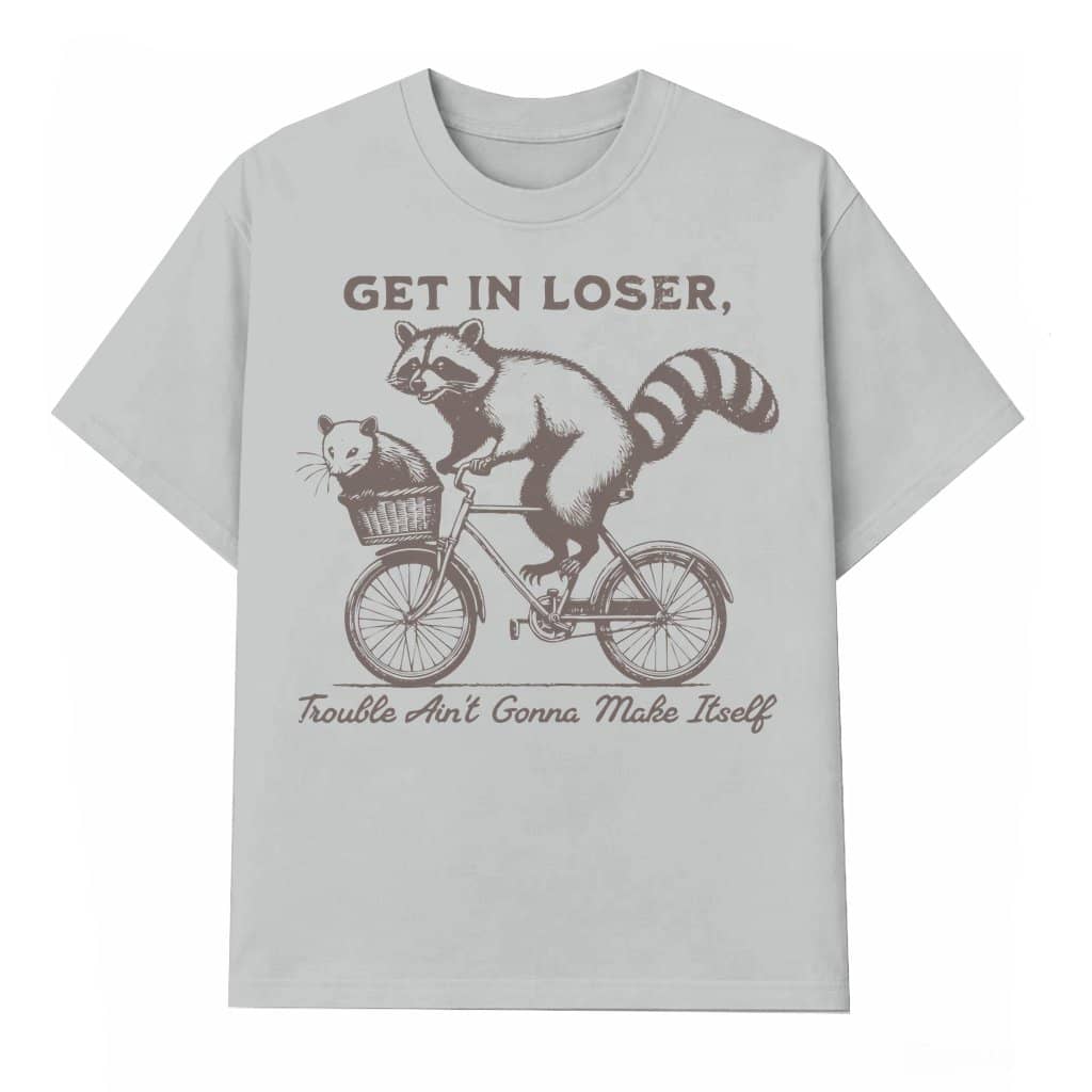 Funny Raccoon Opossum Meme T-shirt – Birthday Gift for Woodland Animal Lovers