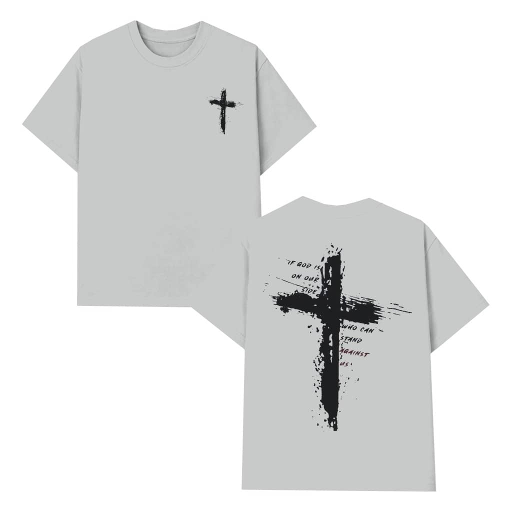 God Is On Our Side T-shirt – Gift for Men Trendy Streetwear 2 Sided
