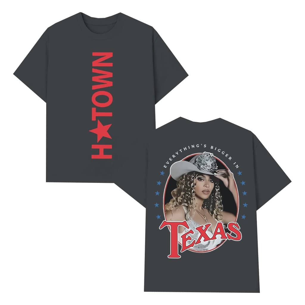 Texas H-Town T-shirt – Fan Gift Oversized Streetwear 2 Sided Print