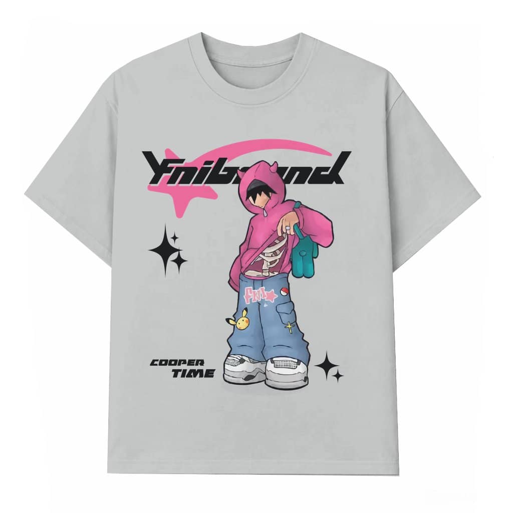 Y2K Hip Hop T-shirt Harajuku Streetwear – Birthday Gift for Him Cartoon Letter Print