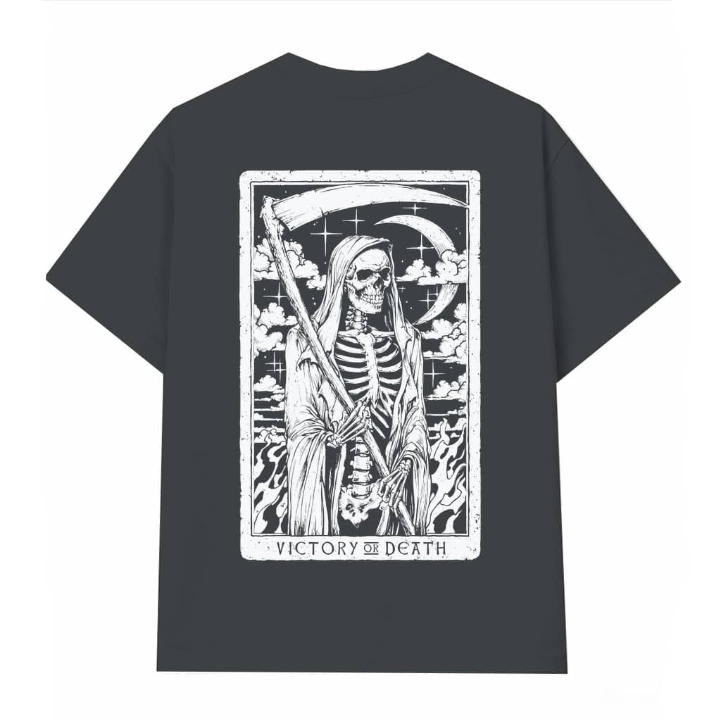 Patriot Grim Reaper Victory or Death T-shirt – Patriotic Gift for Men Streetwear