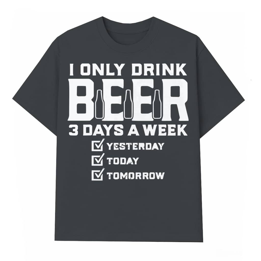 Lettered Crew Neck T-shirt – Summer Streetwear Gift for Men