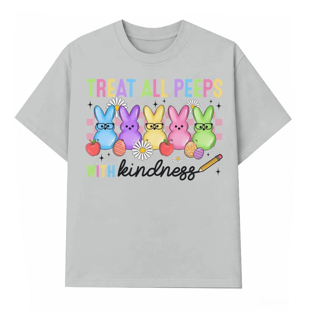 Funny Peeps Kindness Wash Tee – Easter Gift for Teachers & Students