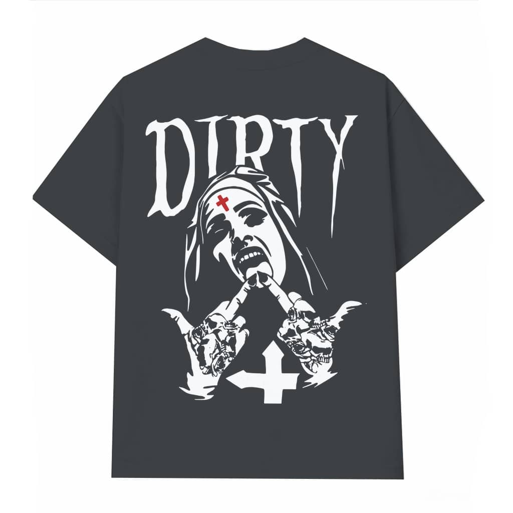 Edgy Nun T-shirt – Funny Dark Humor Rebellious Gift for Her