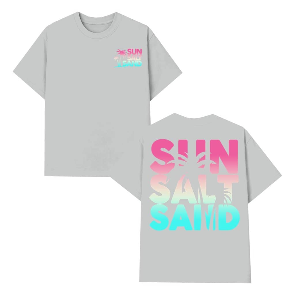 Sun Sand Salt Beach T-shirt – Summer Vacation Gift for Women