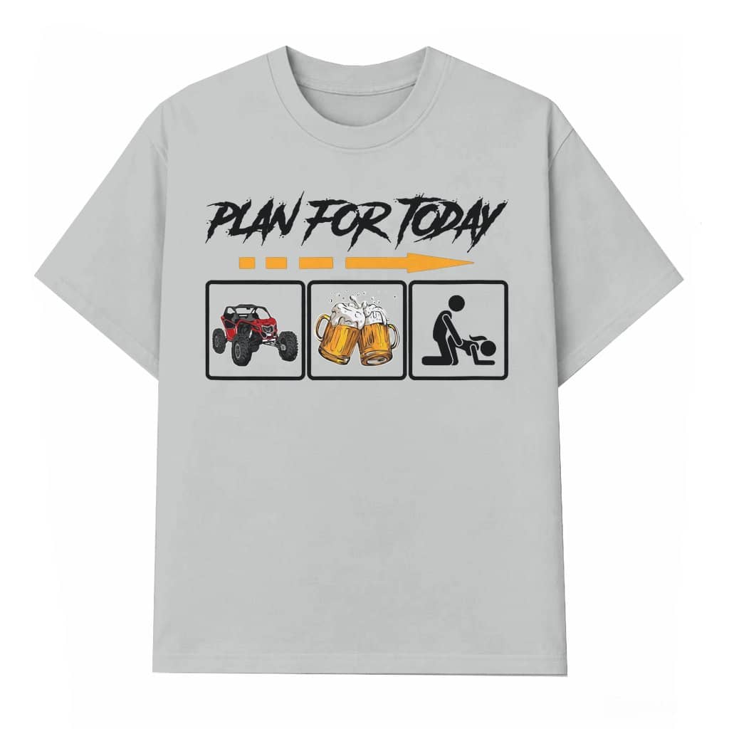 Funny Plan For Today T-shirt – Jeep Ride & Drinks Gift for Friends