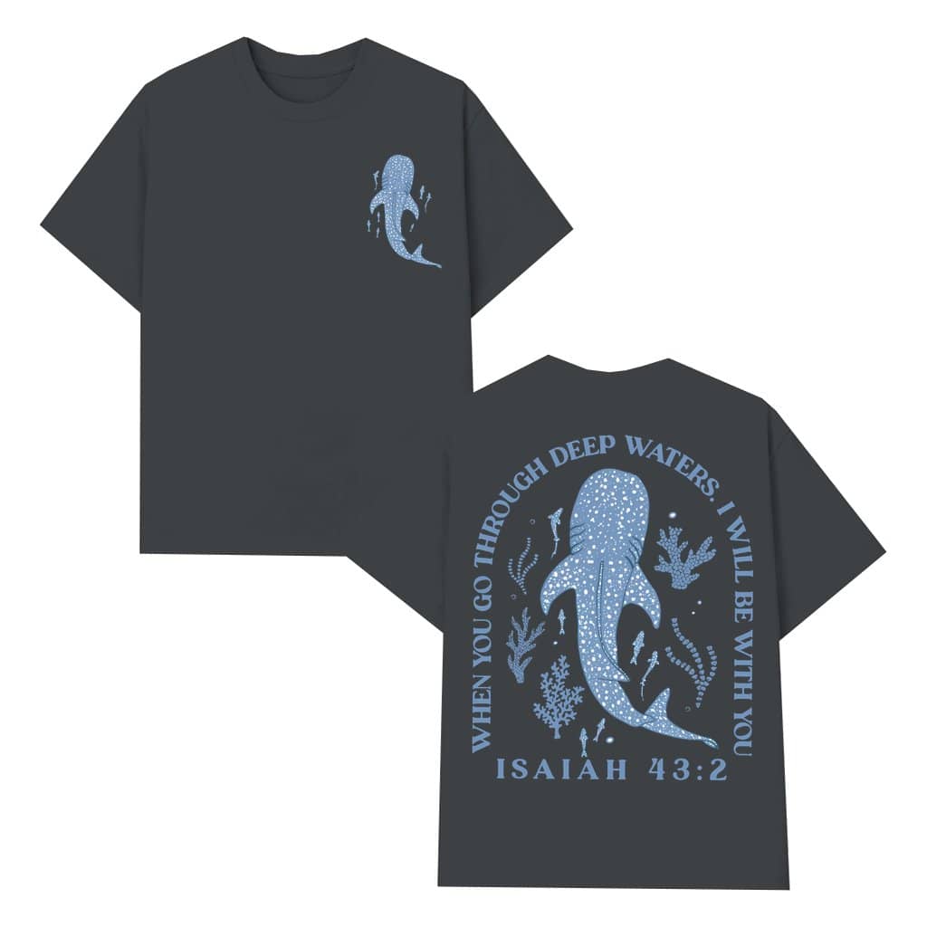 Whale Shark T-shirt – Birthday Gift Unisex Beachy 2 Sided