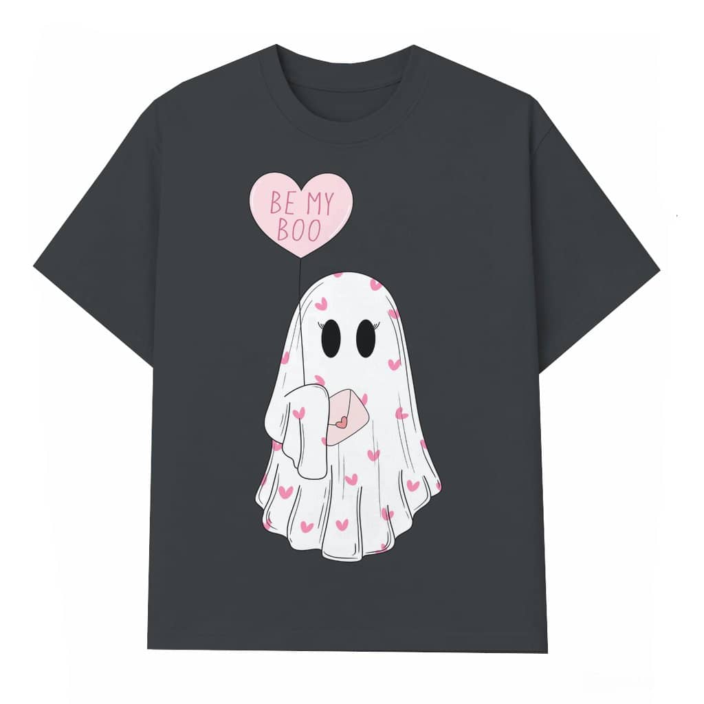 Be My Boo Ghost T-shirt – Valentines Day Gift for Valentine Cute Trendy