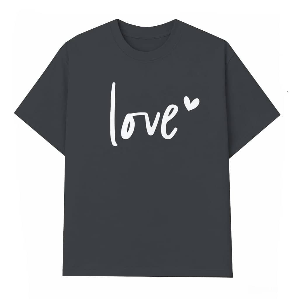 Cute Love Heart T-shirt – Valentines Day Gift for Her