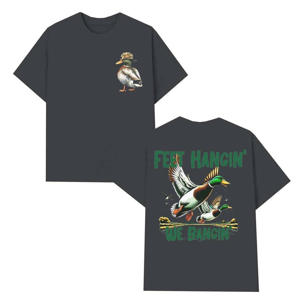 Duck Hunting Fishing T-shirt – Father's Day Gift for Hunter Fisherman Classic Outdoors Life 2 Sided Print