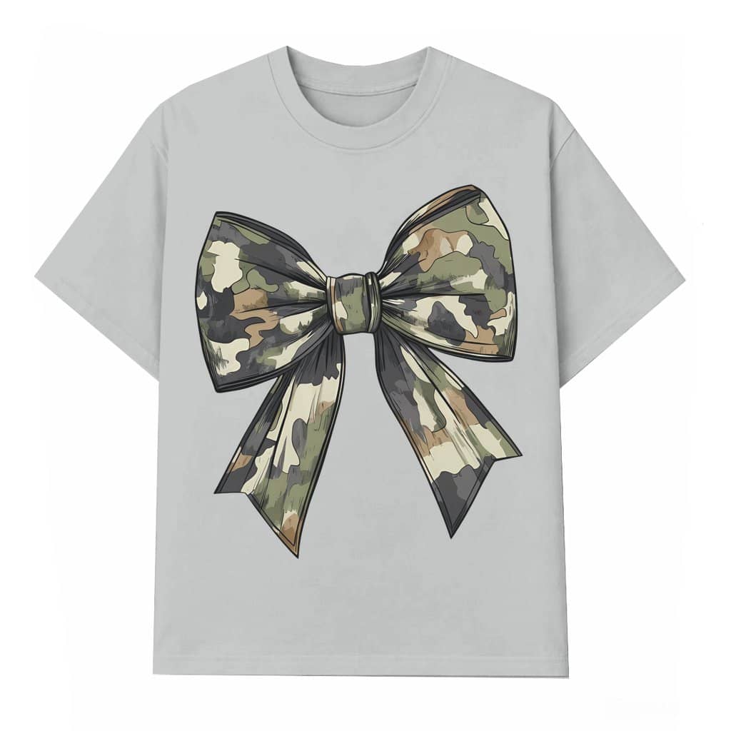 Camo Bow and Duck Hunting T-shirt – Fall Gift for Women Hunters Classic Old School