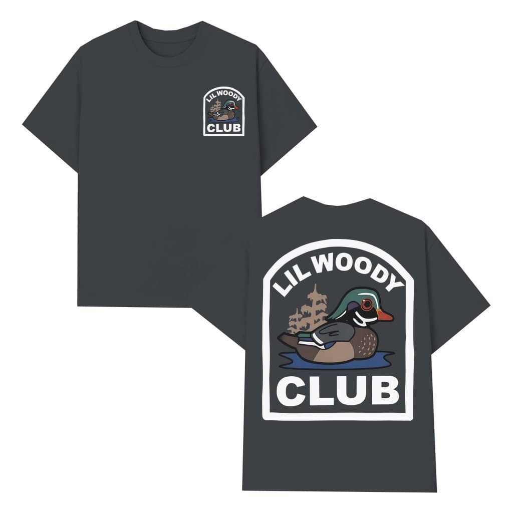 Lil Woody Club T-shirt – Duck Hunting Gift for Mallard Hunter Funny Vintage