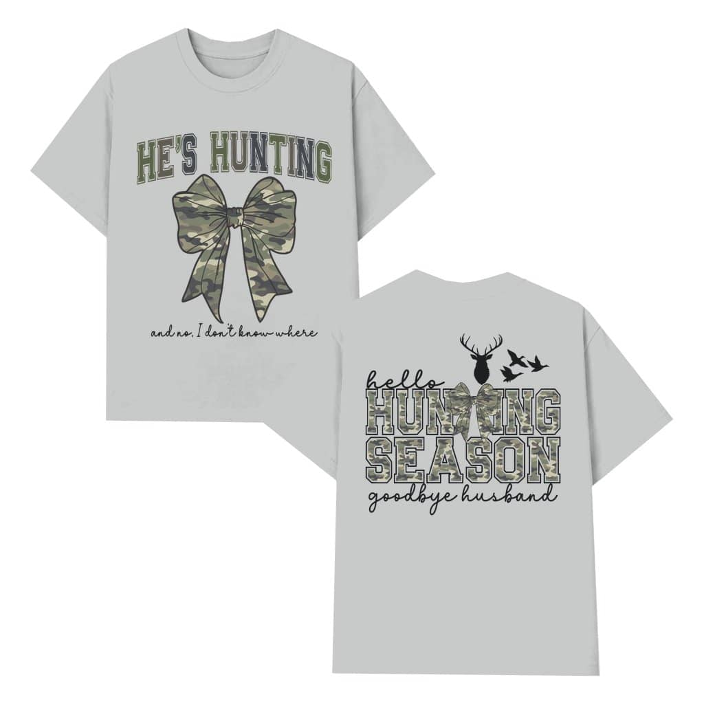 Funny Hunting Wife T-shirt – Duck Deer Hunting Season Gift for Wife