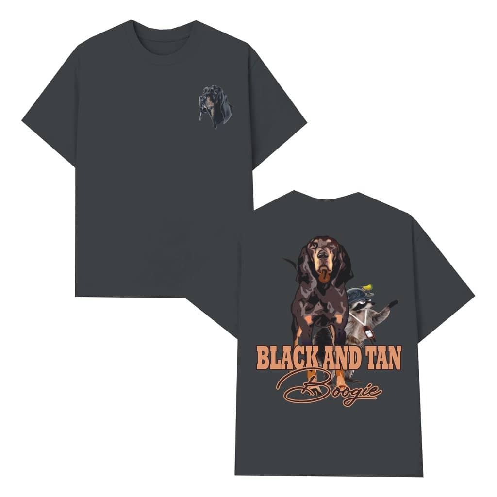 Black and Tan Coonhound T-shirt – Gift for Hunting Dog Lover