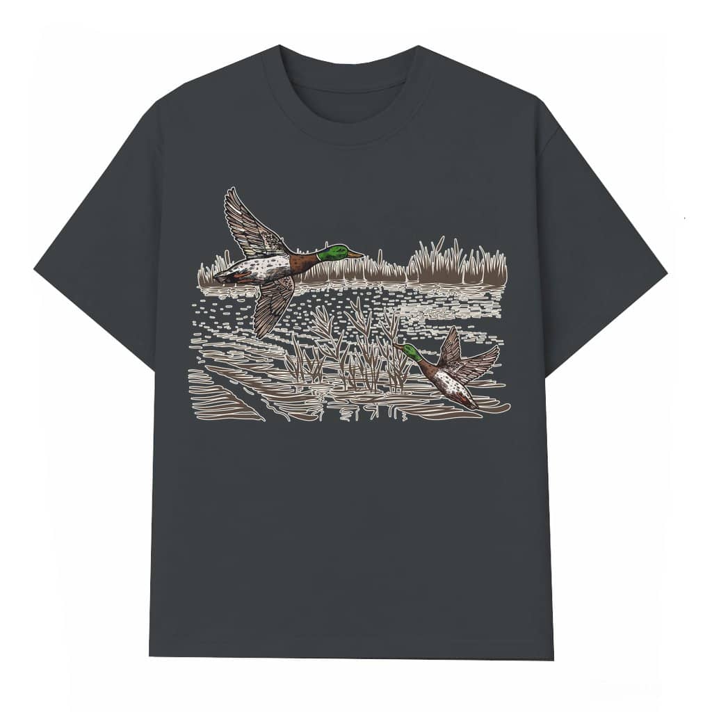 Vintage Mallard Duck Graphic T-shirt – Hunting Outdoors Gift for Men