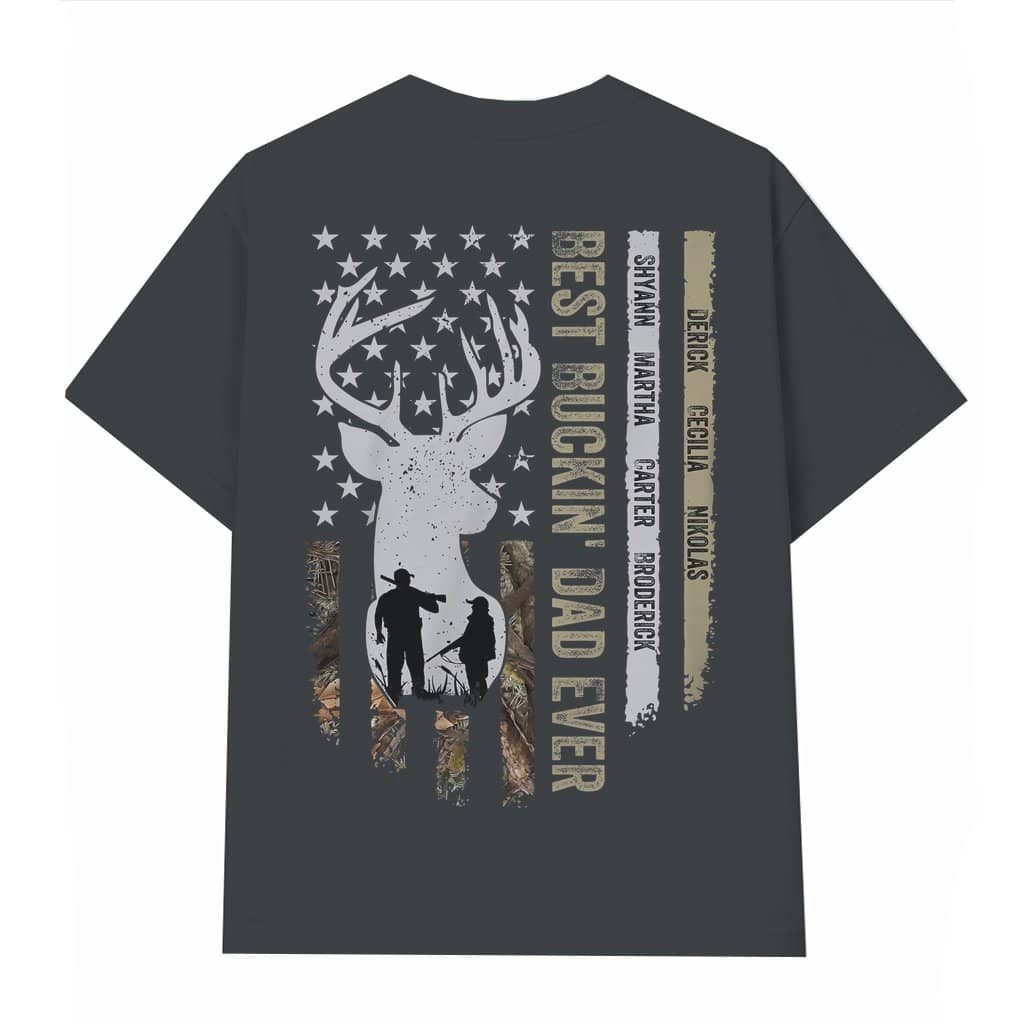 Best Buckin Dad Ever T-shirt – Father's Day Gift for Dad Funny Deer Hunting