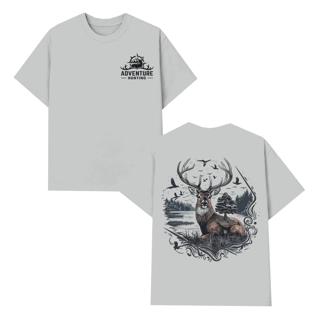 Bold Buck Deer Hunting Graphic T-shirt – Gift for Men 2 Sided Print
