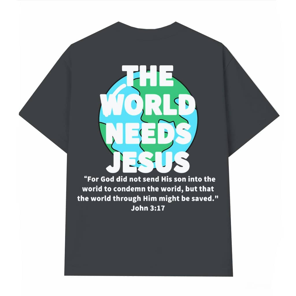 The World Needs Jesus T-shirt – Easter Gift for Christian Vintage Faith
