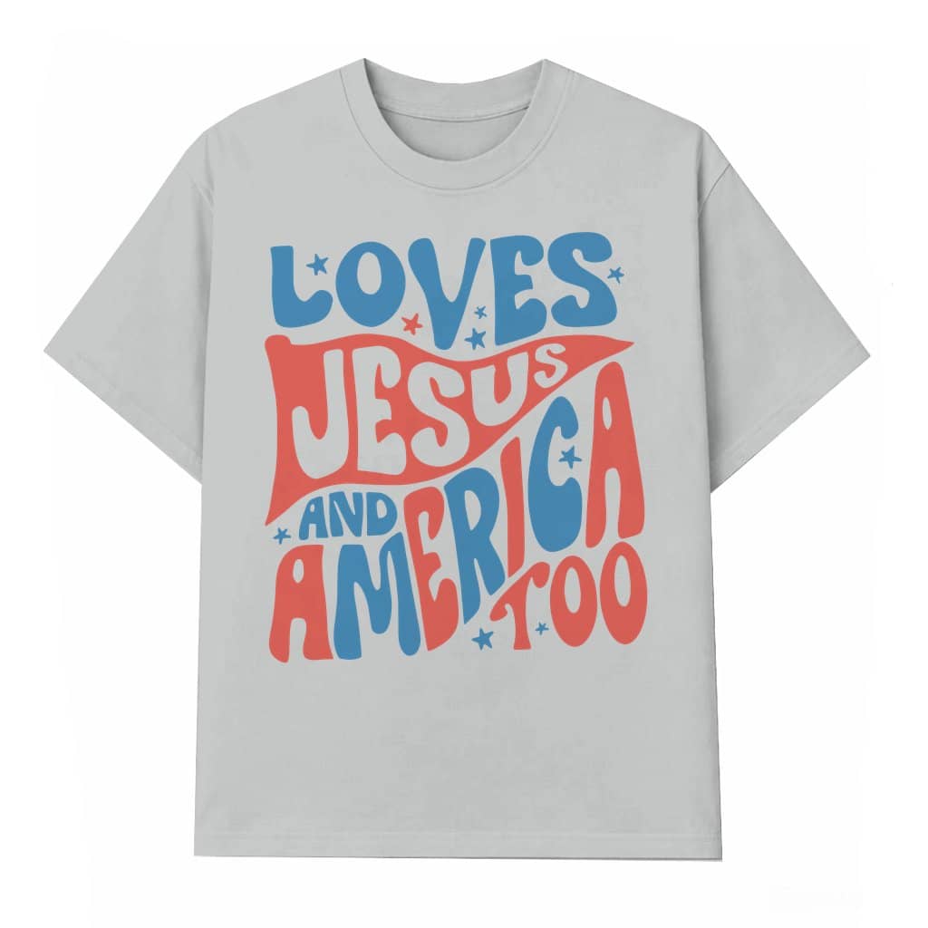 Christian Jesus America T-shirt – Fourth of July Gift for Toddler