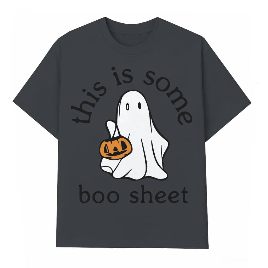 Funny Boo Sheet Ghost T-shirt – Halloween Punny Spooky Gift