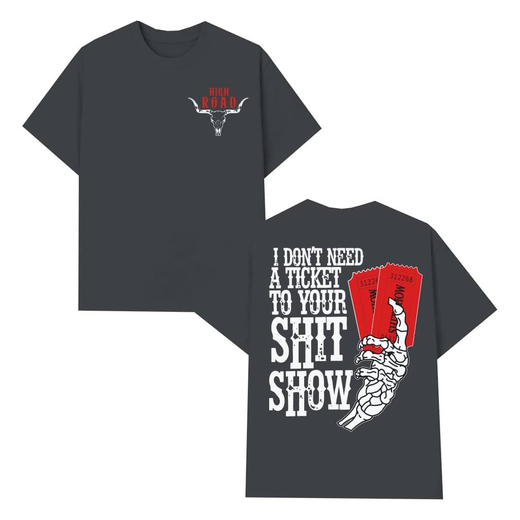 High Road T-shirt – Gift for Men Women Edgy Streetwear Classic 2 Sided Print