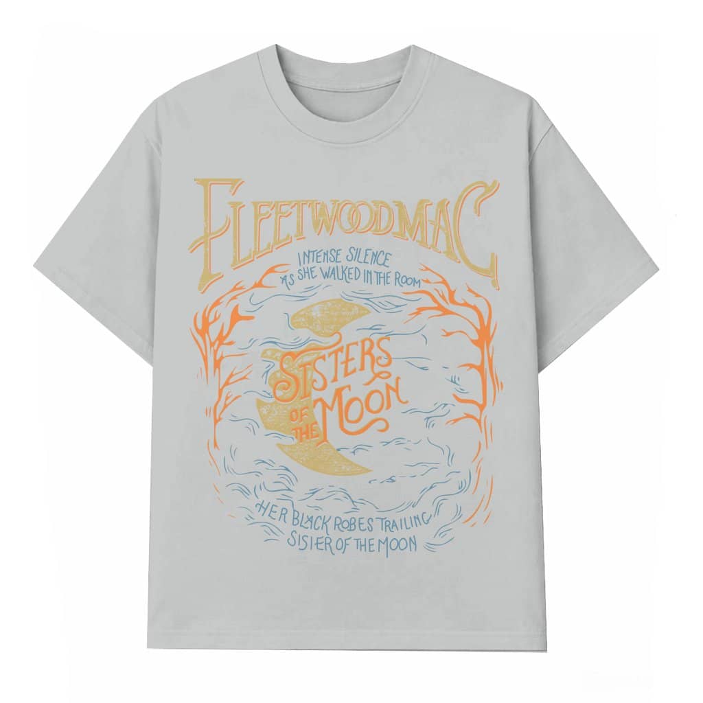 Moon Print T-shirt – Gift for Women Vintage Trendy