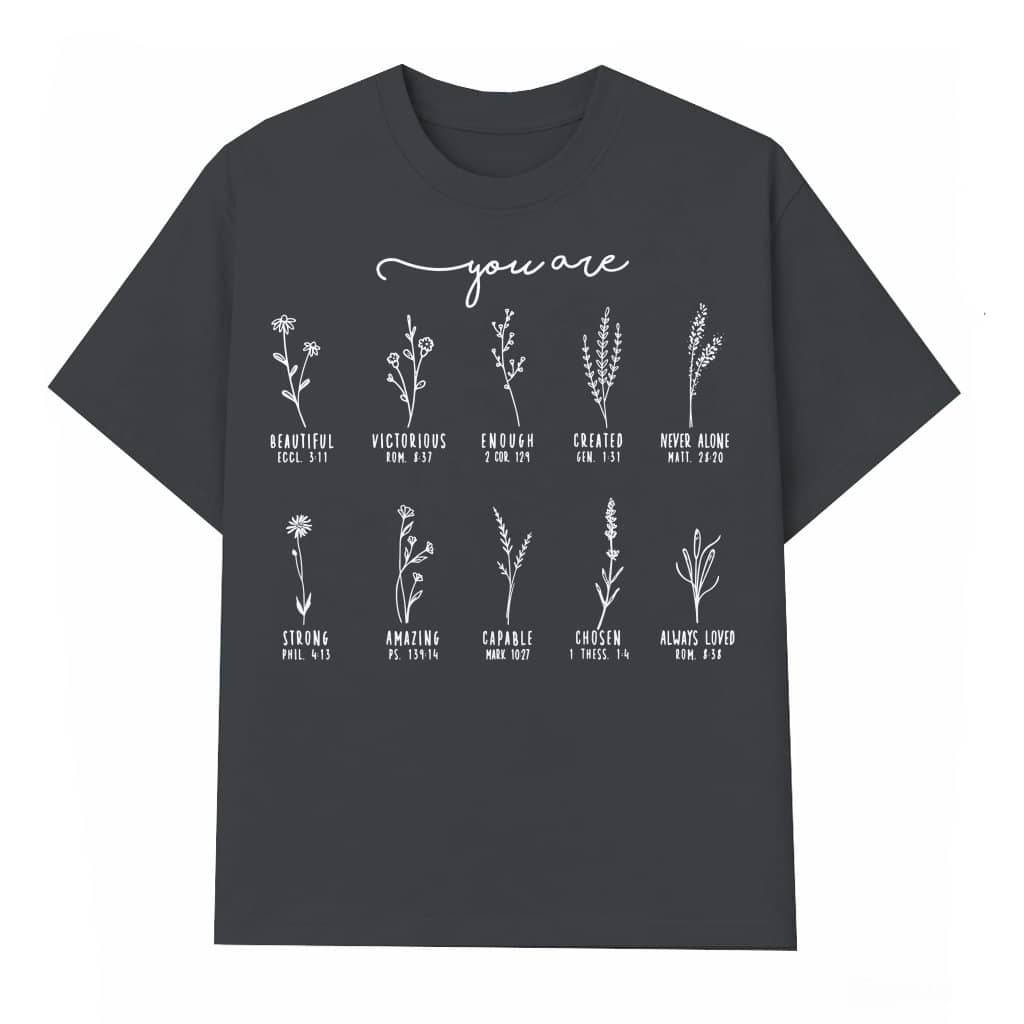 Inspirational Christian Bible Verse T-shirt – Gift for Women Wildflower Retro