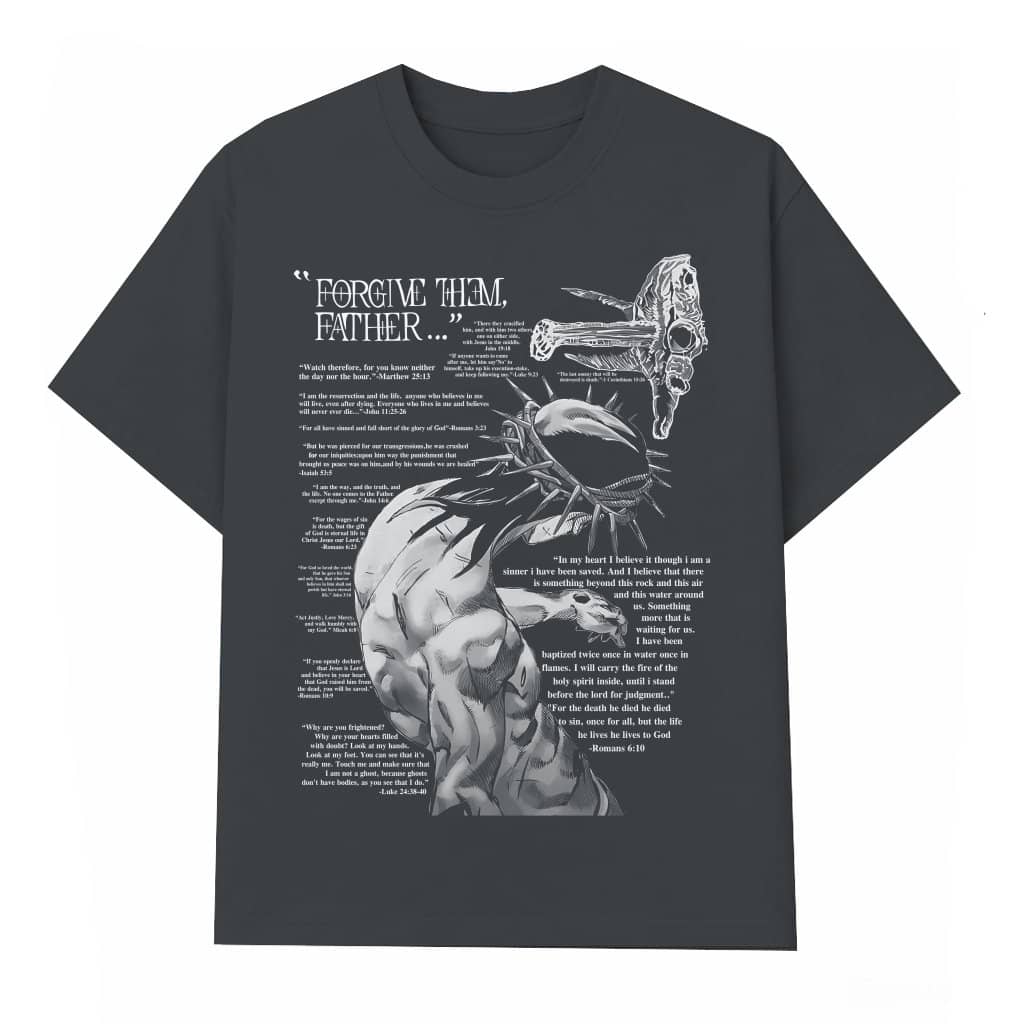 Forgive Them Father T-shirt – Christian Gift for Him Her Inspiring Bible Verse