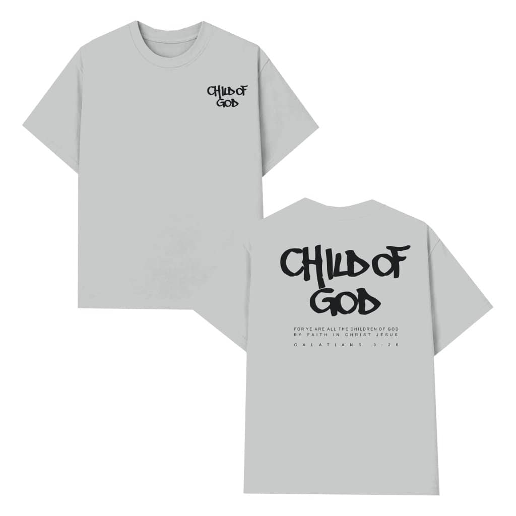 Child of God T-shirt – Christian Faith Gift for Her Him Jesus Verse Aesthetic