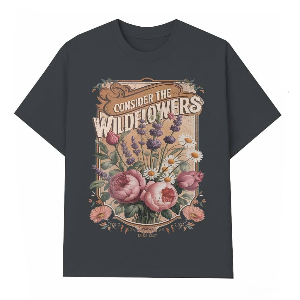 Christian Wildflowers T-shirt – Easter Gift Cute