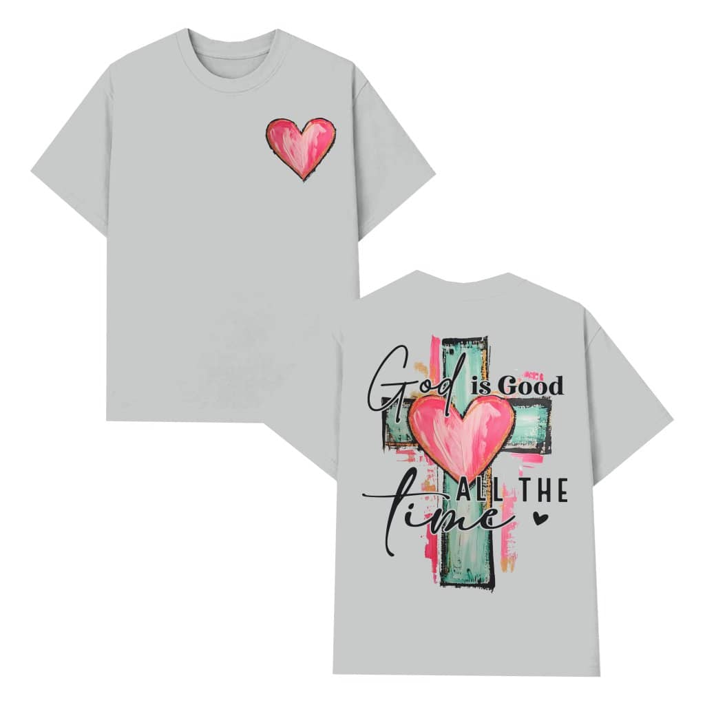 Faithful Christian God Is Good T-shirt – Christian Gift Jesus Watercolor Cross