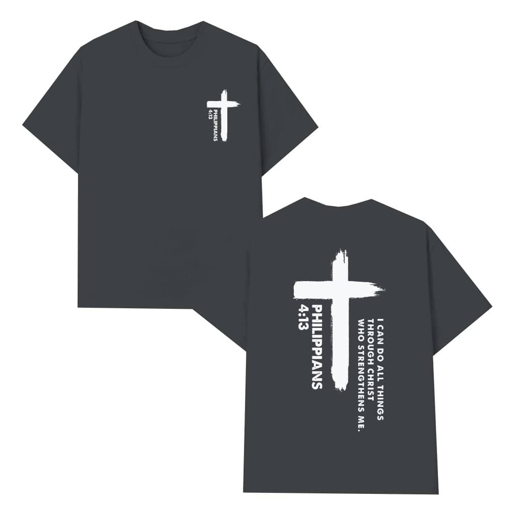 Philippians 4:13 T-shirt – Christian Faith Gift for Men & Women
