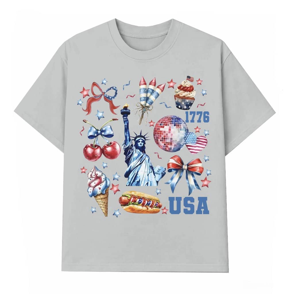 Coquette America T-shirt – 4th of July Patriotic Gift Retro Trendy Fun