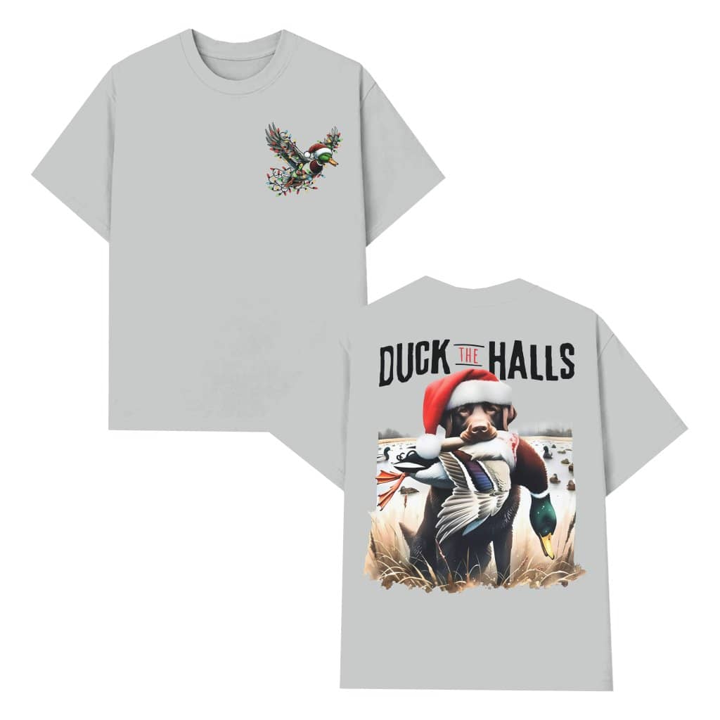 Santa Duck Hunting T-shirt – Christmas Gift for Duck Hunter Funny Mallard