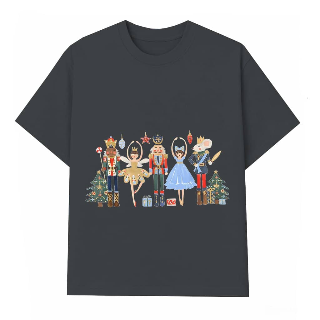 Nutcracker Characters T-shirt – Christmas Gift Classic Ballet Tree Festive