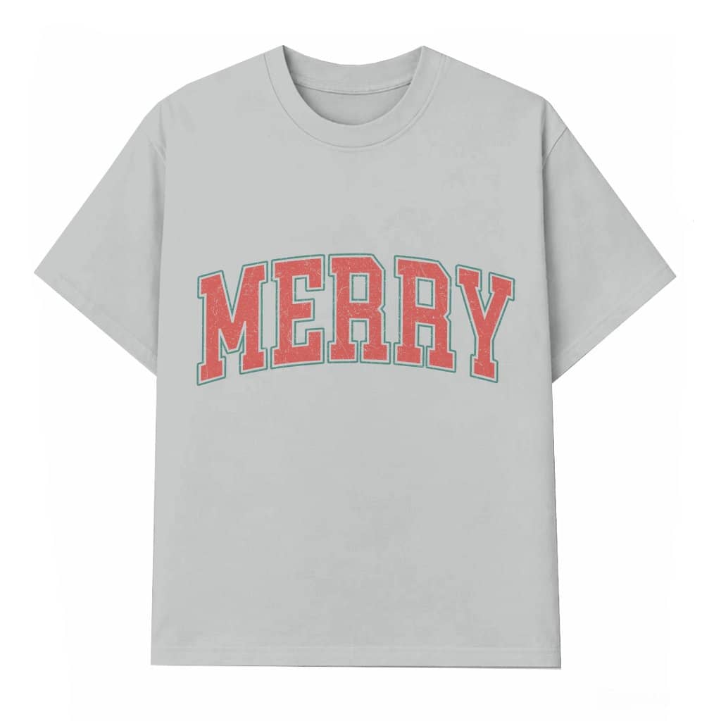 Merry Christmas T-shirt – Christmas Gift for Women Retro Vintage