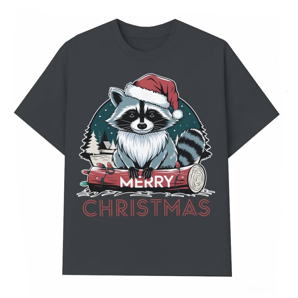 Funny Feral Racoon T-shirt – Christmas Gift for Animal Lovers