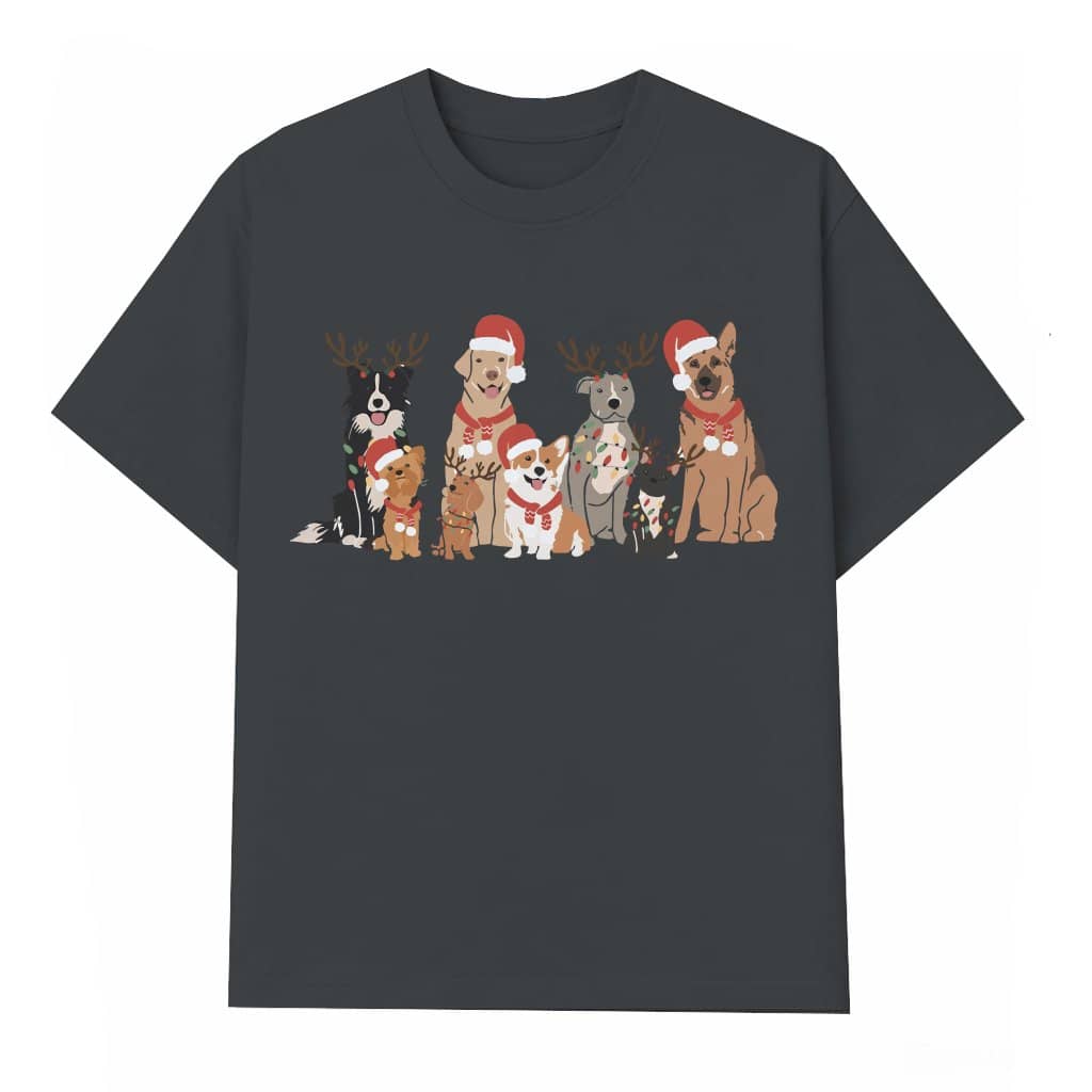 Cute Dogs T-shirt – Christmas Gift for Dog Lover Moms
