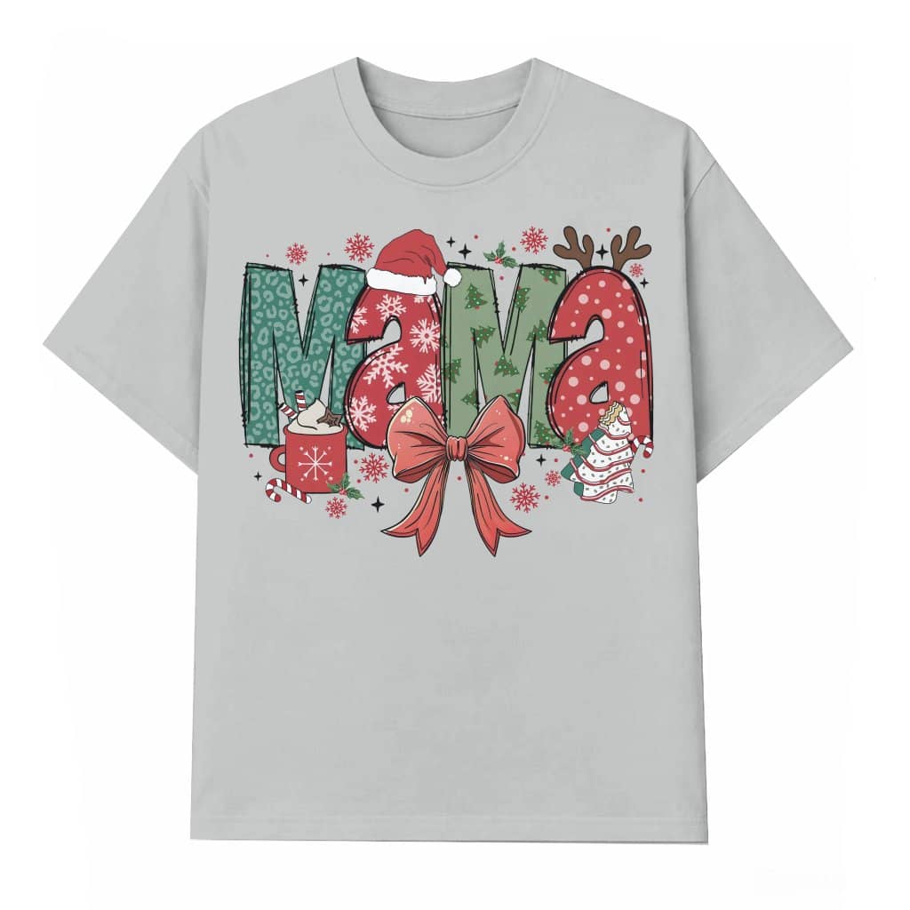 Christmas Mama T-shirt – Christmas Gift for Mom