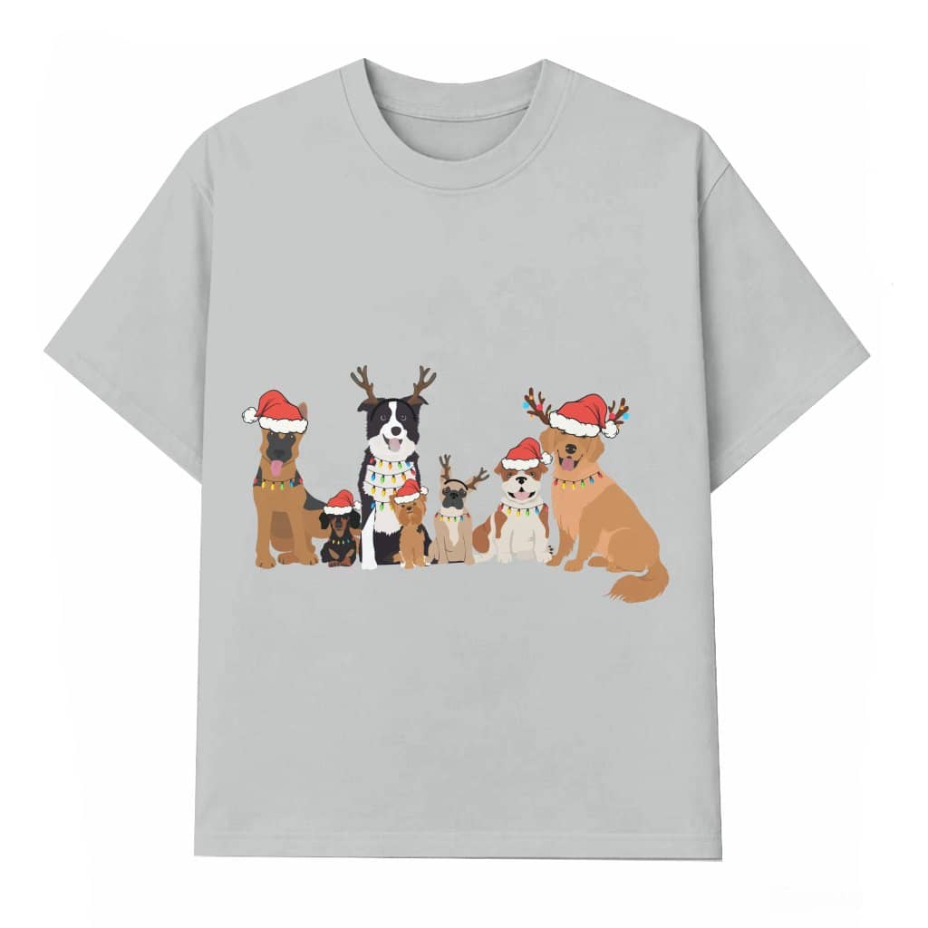 Cute Dog Mom T-shirt – Christmas Gift for Dog Mom