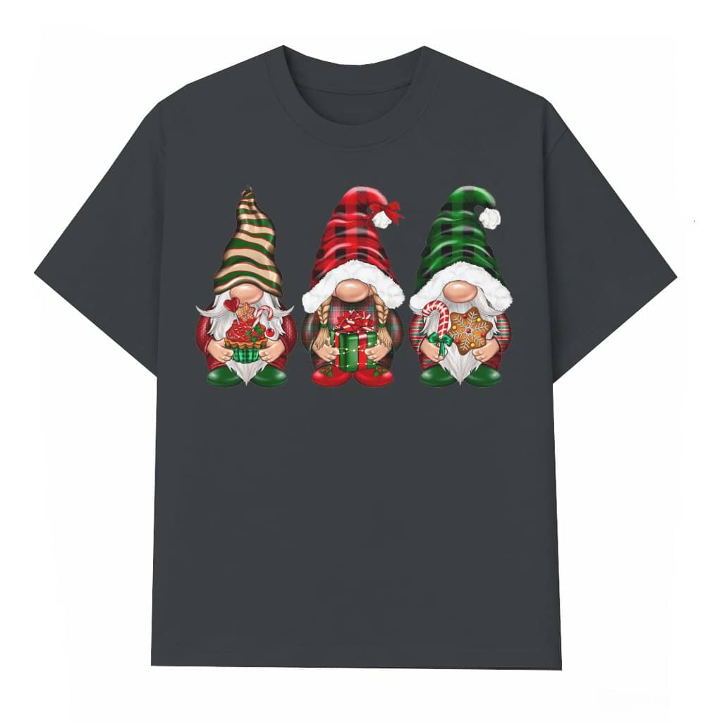 Cute Christmas Gnomes T-shirt – Christmas Gift Merry Buffalo Plaid