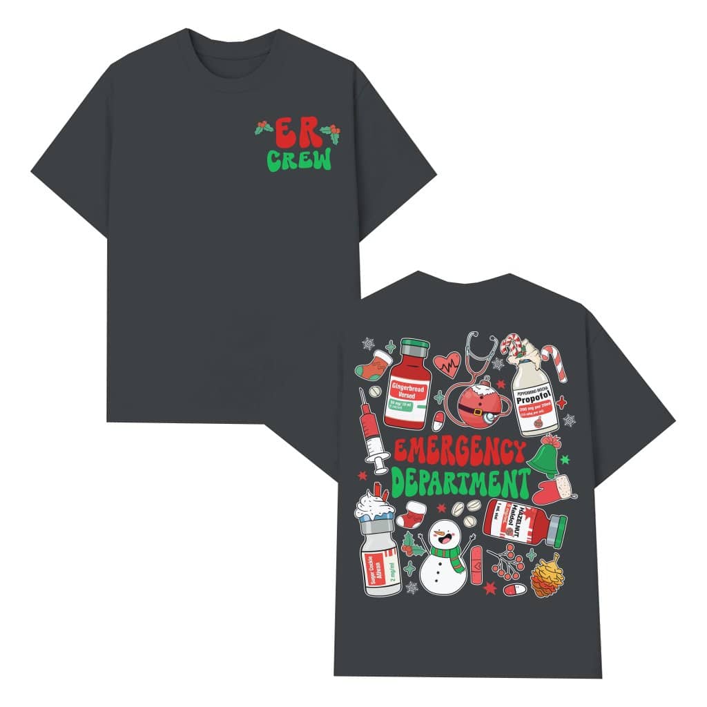 ER Crew Nurse T-shirt – Christmas Gift for Nurse Emergency Department